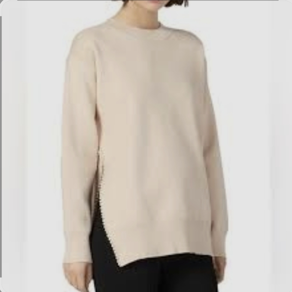 Sandro Pearlin Split-Side Sweater Size S